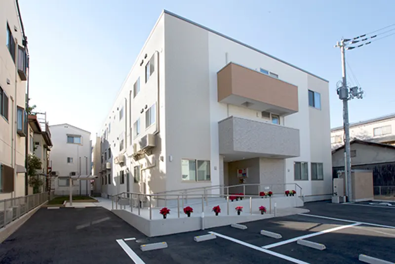 サービス付き高齢者向け住宅「一家団蘭あさひ」外観