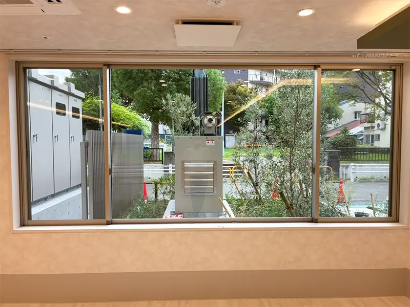 住宅型有料老人ホーム一家団蘭せきめ 中庭